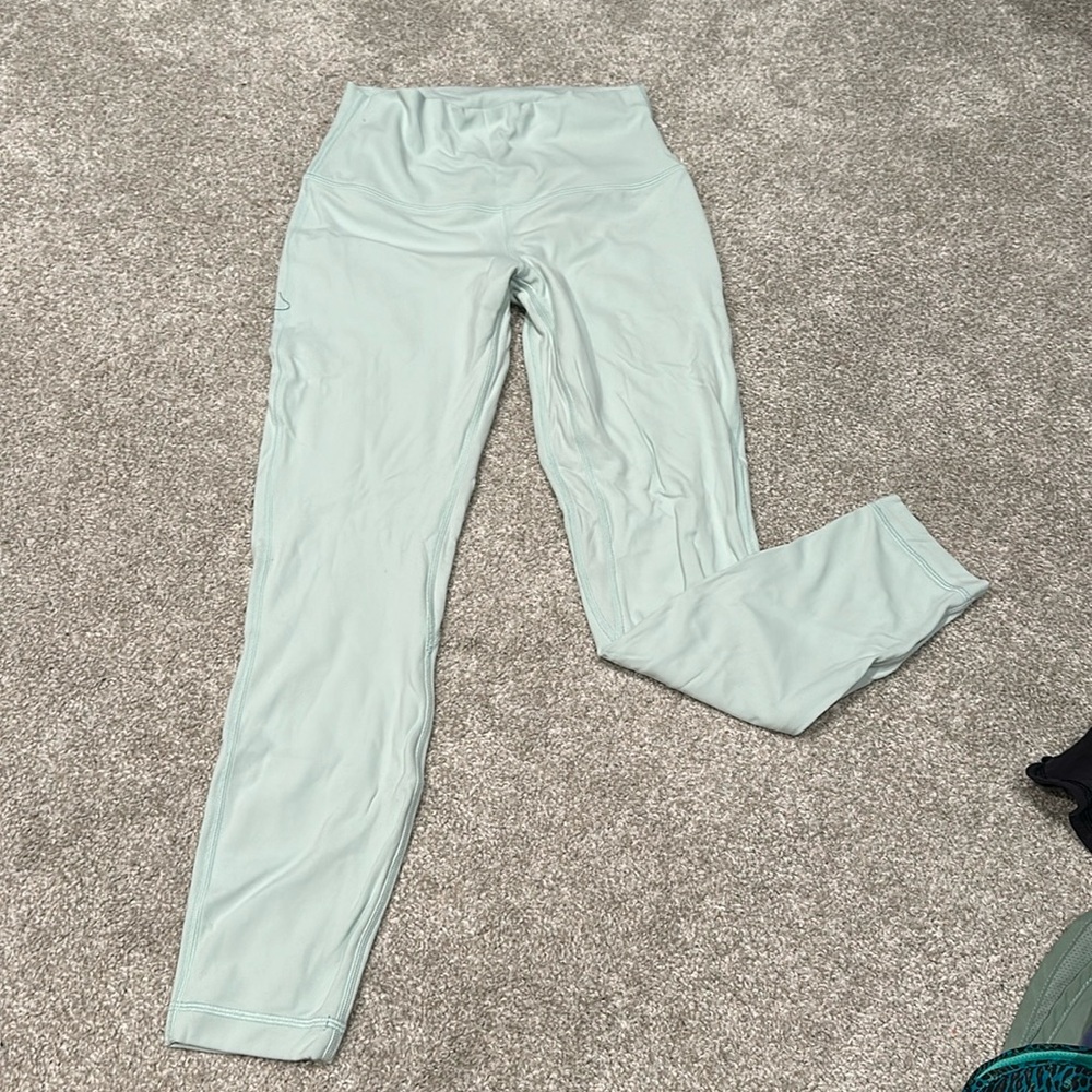 Lululemon Align size 6, 25inches long. Sooo soft! Mint color.